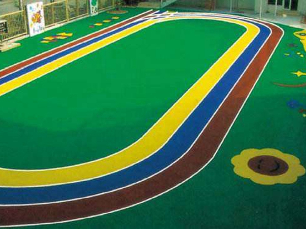 溧陽幼兒園塑膠地面施工